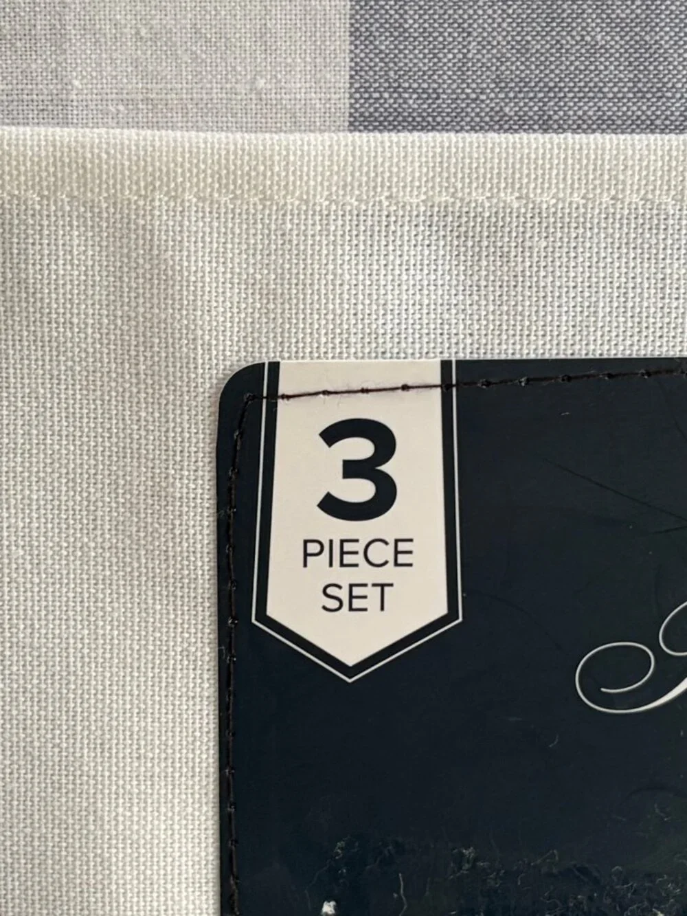 Brooks Brothers Blue & White Stripe Ruffled FULL/QUEEN Size Cotton Duvet Set